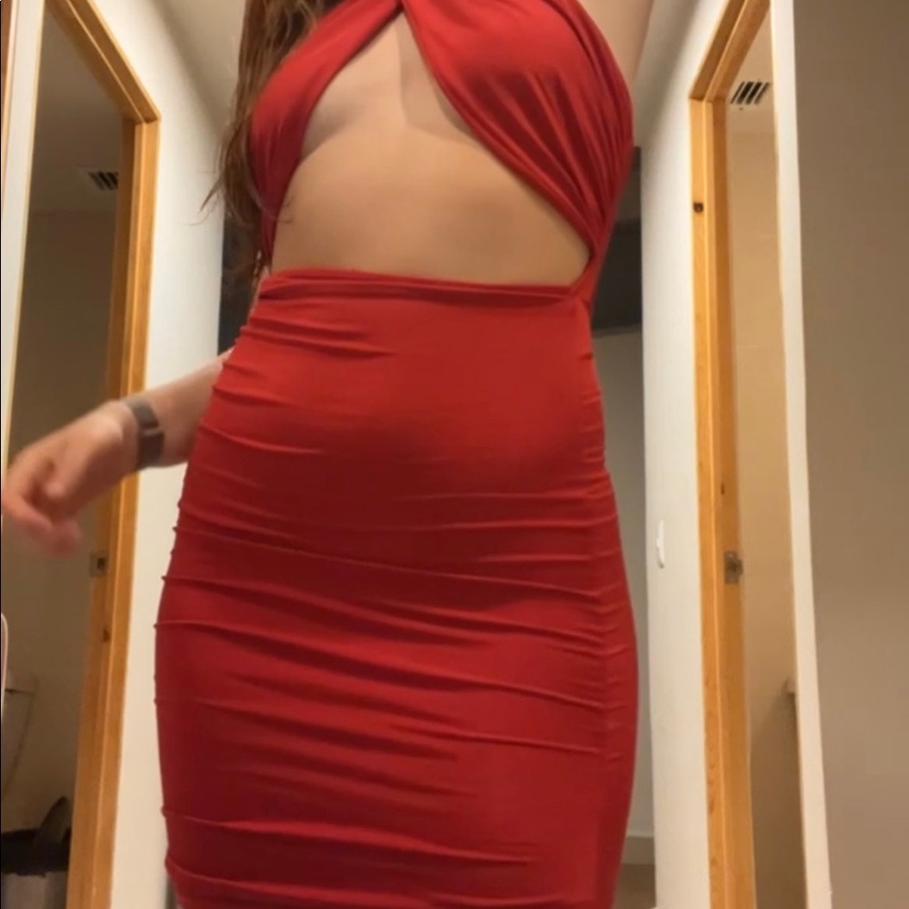 Red dress